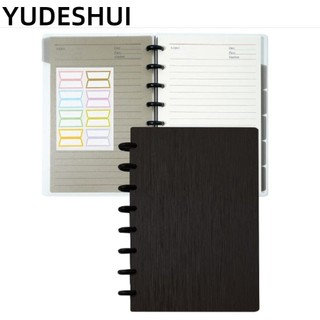 YUDESHUI tay Discbound YudhUI, Công cụ lập kế hoạch đĩa đen được điều chỉnh, Bộ chia nhật ký xoắn ốc 6 chất kết dính có thể tháo rời