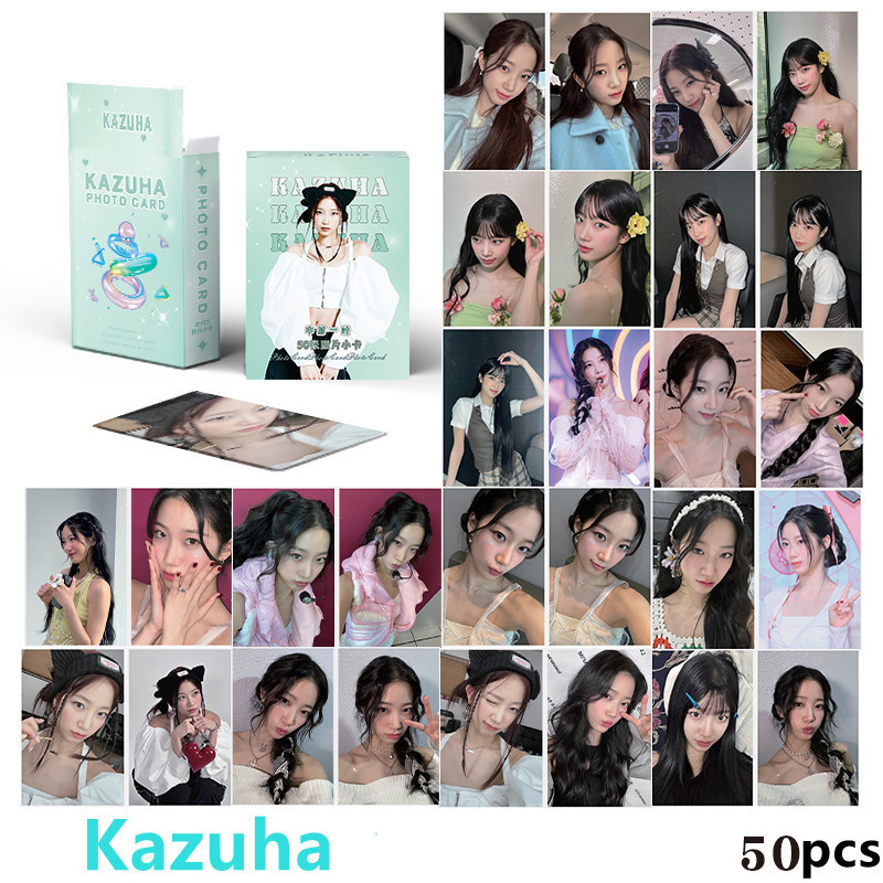 50-119 Chiếc LE SSERAFIM Laser HOLOGRAPHIC LOMO Thẻ DỄ DÀNG Album Sakura CHAEWON YUNJIN KAZUHA EUNCH