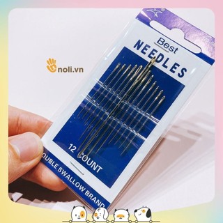 Vỉ kim khâu chỉ 12 cây tiện lợi