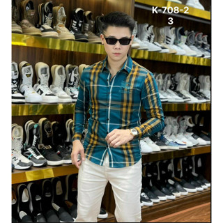 Áo sơ mi BBR nam dài tay , kẻ sọc nhỏ nhiều màu caro ,chất liệu cotton thoáng mát, không nhăn, không bai xù