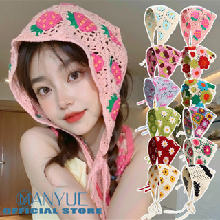 Nhiều Pháp Retro Dệt Kim Handmade Phong Cách Nghệ Thuật Ngọt Ngào Dễ Thương Du Lịch Tam Giác Khăn