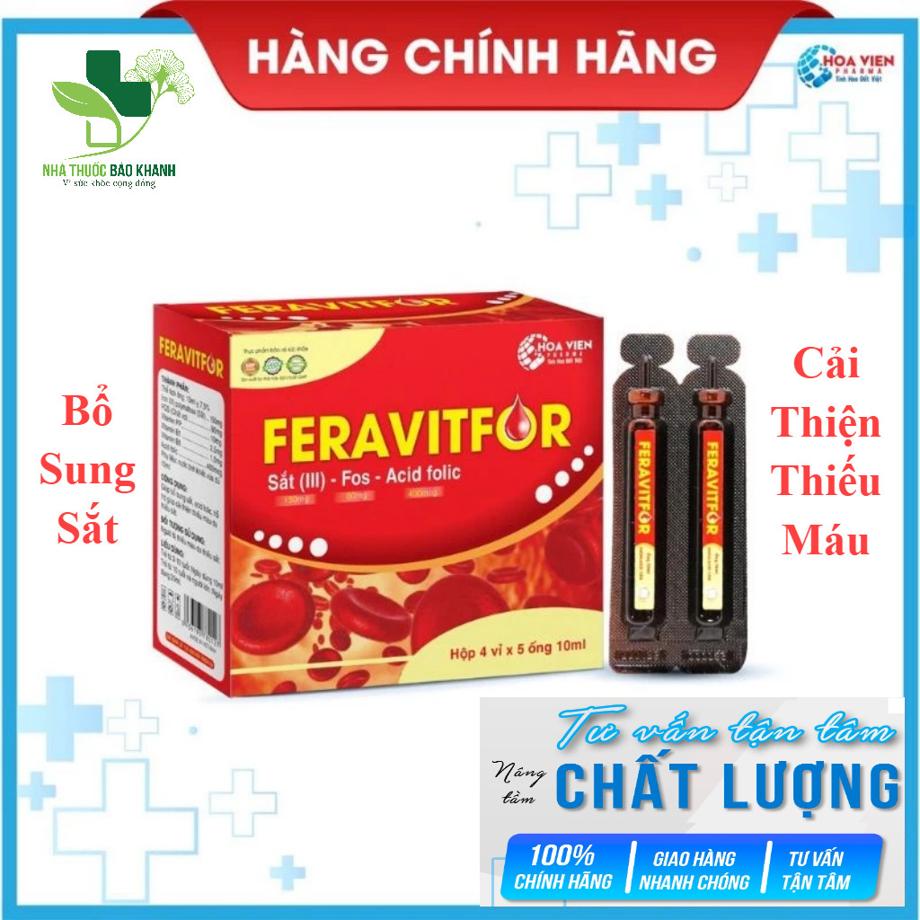 Feravitfor - Bổ Máu, Cung Cấp Sắt - Dùng cho người thiếu máu do thiếu sắt