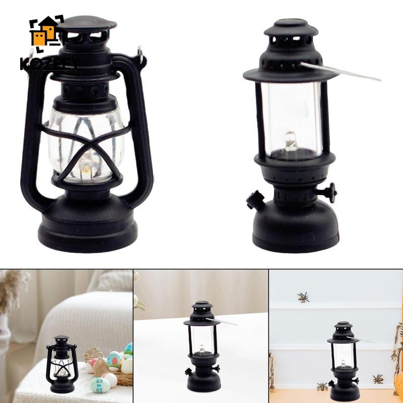 Kozeey Nhà Búp Bê Nội Thất Nhà Búp Bê Nhẹ Dụng Cụ DIY Phần Đèn Mini Trang Trí Halloween Cho Phòng Ăn Phòng Ngủ Siêu Thị