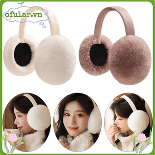 Oflar Chụp Tai Phủ Lông Mềm Mại Giữ Ấm Mùa Đông Thời Trang