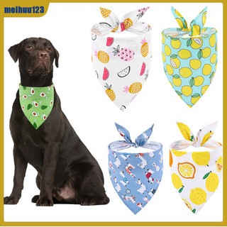 Mei Thú Cưng Chó Bandanas Cổ Mùa Hè Trái Cây Tam Giác Khăn Nước Bọt Khăn Bandanas Phụ Kiện Cho Chó Mèo