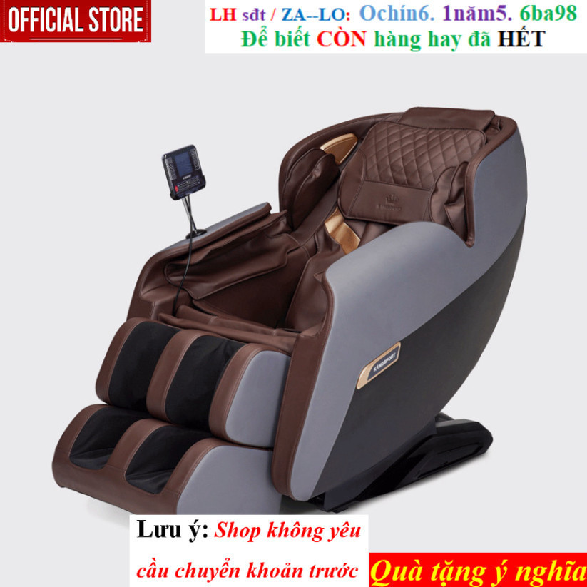 KM- Ghế massage toàn thân cao cấp KINGSPORT G82 hệ thống nhiệt hồng ngoại, chế độ massage không trọn