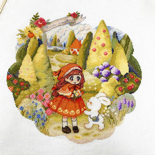 Hoa chọn cô gái hoạt hình bé gái không thêu thêu chữ thập 11ct handmade diy phòng khách trang trí nhà 49x49cm