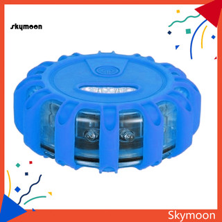 Skym * LED Cảnh báo nhấp nháy khẩn cấp tròn từ tính Đèn an toàn bên đường