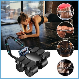 Ab máy tập luyện tự động rebound abs tập 4 bánh xe thiết bị tập luyện core trainer ab roller wheel