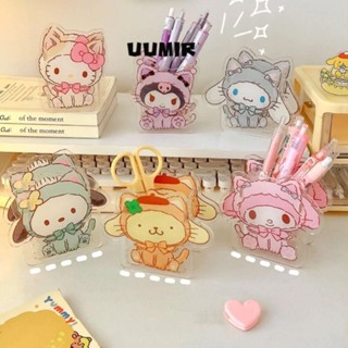  Hộp đựng bút Hộp đựng bút Acrylic Kuromi MyMelody Hộp đựng bút Cinnamoroll Pochacco đa chức năng trong suốt Văn phòng trường học 