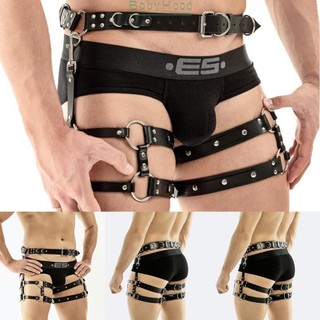 Straps Gloosy Gothic Harness Interest Buckles Strappy Leather Men PU Sexy#BBHOOD