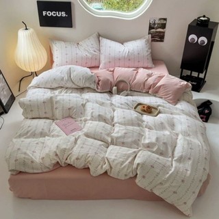 Bộ chăn ga gối cotton đũi 4 món