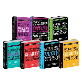 Combo Sách Big Fat Notebook Everything You Need To Ace ( Bộ 7 cuốn Sổ tay học tập bản tiếng anh )