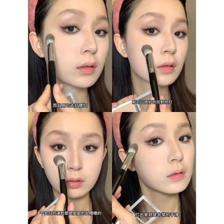Highlighter Hình Lưỡi Blusher Highlighter Setting Flat Head Blending Makeup Brush