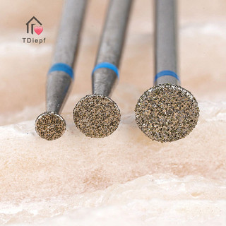 [Tdiepf] Mũi khoan móng tay Đầu mài điện S / M / L Adamas Thép vonfram Tẩy tế bào chết Làm móng tay Đánh bóng Dụng cụ làm sạch MỚI
