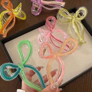 Kẹo Màu Cá Mập Kẹp Tóc Bướm Mũ Đội Đầu Nơ Không Thiết Kế Kẹp Tóc Thời Trang Bé Gái Phụ Kiện Tóc
