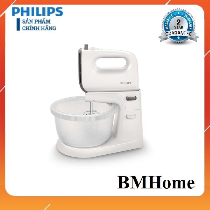 Máy đánh trứng để bàn Philips HR3745 thố nhựa - Hàng chính hãng bảo hành 2 năm