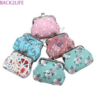 Back2life Ví đựng tiền xu hoa, Kẹp sắt Thẻ ID tín dụng Ví đựng tiền xu, Túi đựng thẻ cổ điển Túi đựng thẻ nhỏ Túi đựng tiền xu da Cô gái