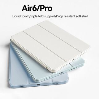 Ốp Lưng Thông Minh Cho iPad Pro 11 2024 5th Air 11 6th 5 4 3Pro 2 1 6th 5th 9.7 10.2 9th 8th 7th 10th 10.9 Mini 6 5 4 3 2 1 Vỏ Da PU gấp ba