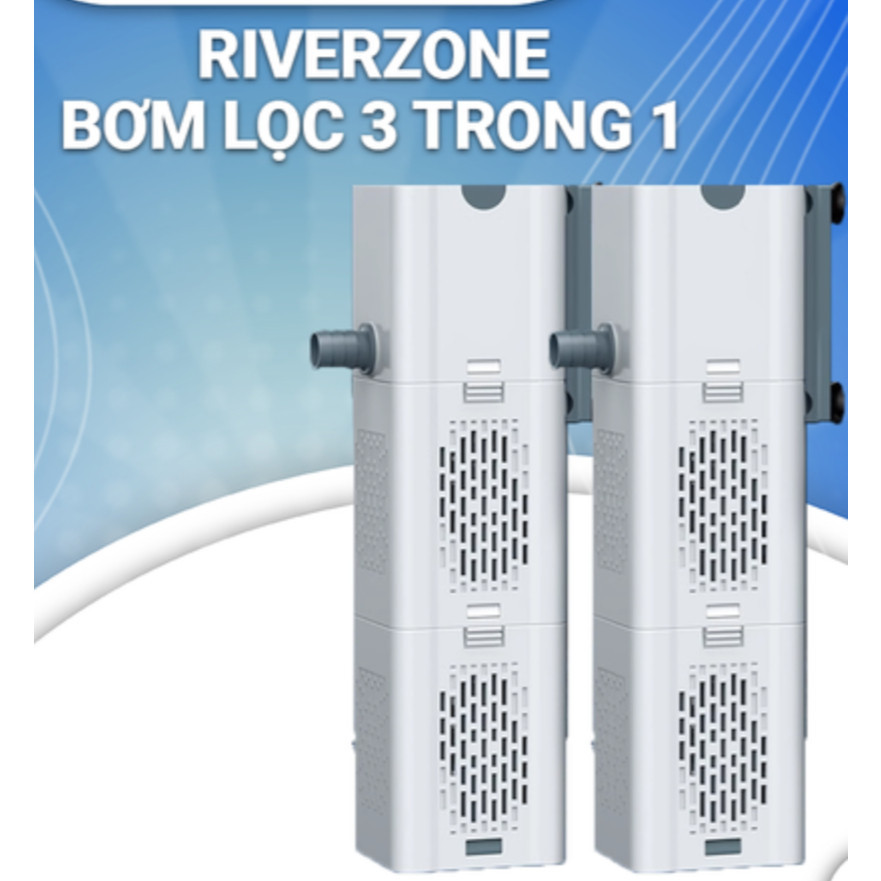 Máy Lọc Kết Hợp Tạo Sóng Cung Cấp Oxy 3 in 1 Cho Bể Cá Thủy Sinh Riverzone Yên Tĩnh, Tiết Kiệm Điện