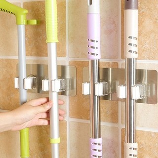 Giá để đồ giá đỡ bàn chải treo tường dụng cụ nhà bếp cây lau nhà tổ chức chổi móc treo