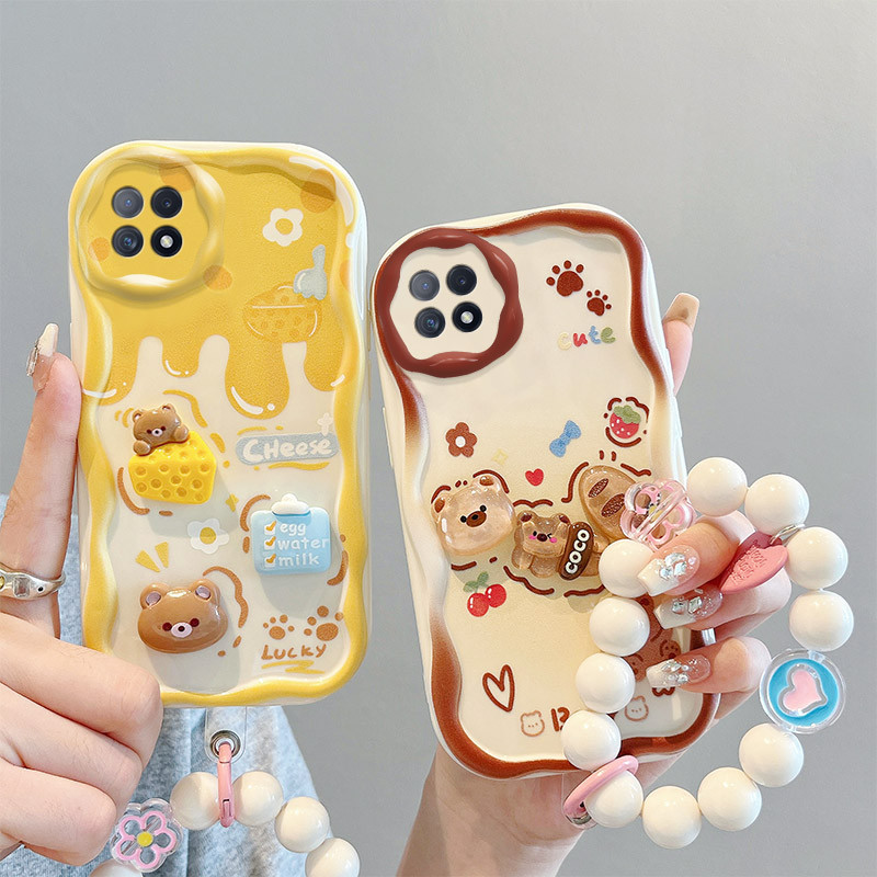 Ốp lưng Oppo A72 A53 5G Thời Trang Sang Trọng Hoạt Hình Dễ Thương Chó Con Chó Con Silicon Mềm Ốp lưn