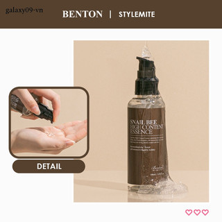 [STYLEMITE CHÍNH HÃNG] Tinh Chất Dưỡng Da Ốc Sên Cấp Ẩm Căng Bóng Cho Da BENTON Snail Bee High Content Essence (100ml)