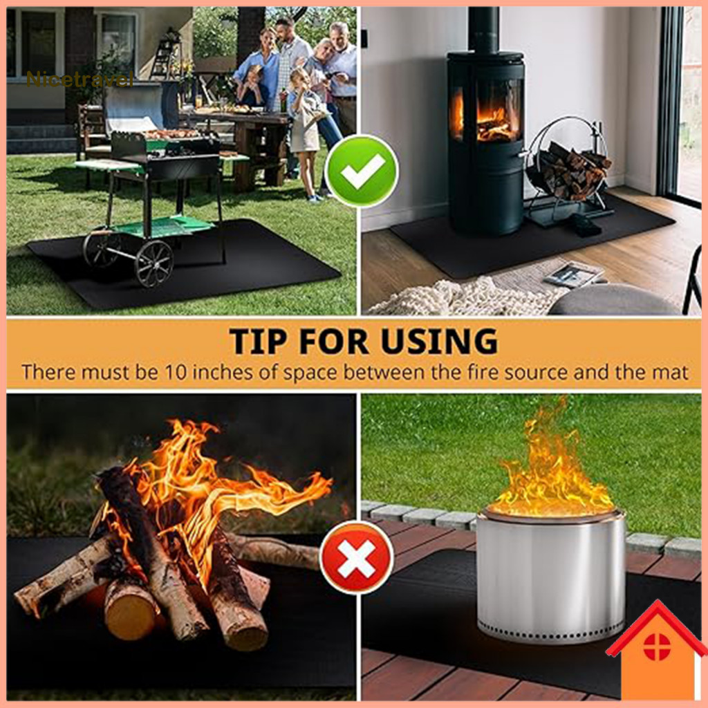 [Ni] Thảm nướng dễ dàng làm sạch Thảm nướng cách nhiệt Thảm Bbq chống cháy cho mặt bàn Lưới tản nhiệt Cắm trại chống thấm nước Thảm trải bàn Phụ kiện thịt nướng ngoài trời