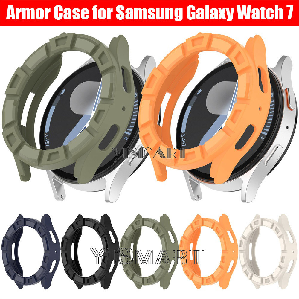 Vỏ Bảo Vệ Giáp Cho Samsung Galaxy Watch 7 40mm 44mm Vỏ TPU Mềm Cho Galaxy Watch7 Ốp Lưng Bảo Vệ