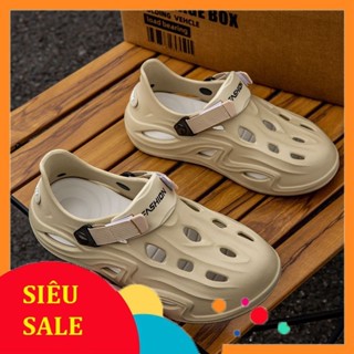 Giày lỗ nhựa chống trượt EVA đi mưa ngoài trời (gót cao 4cm)