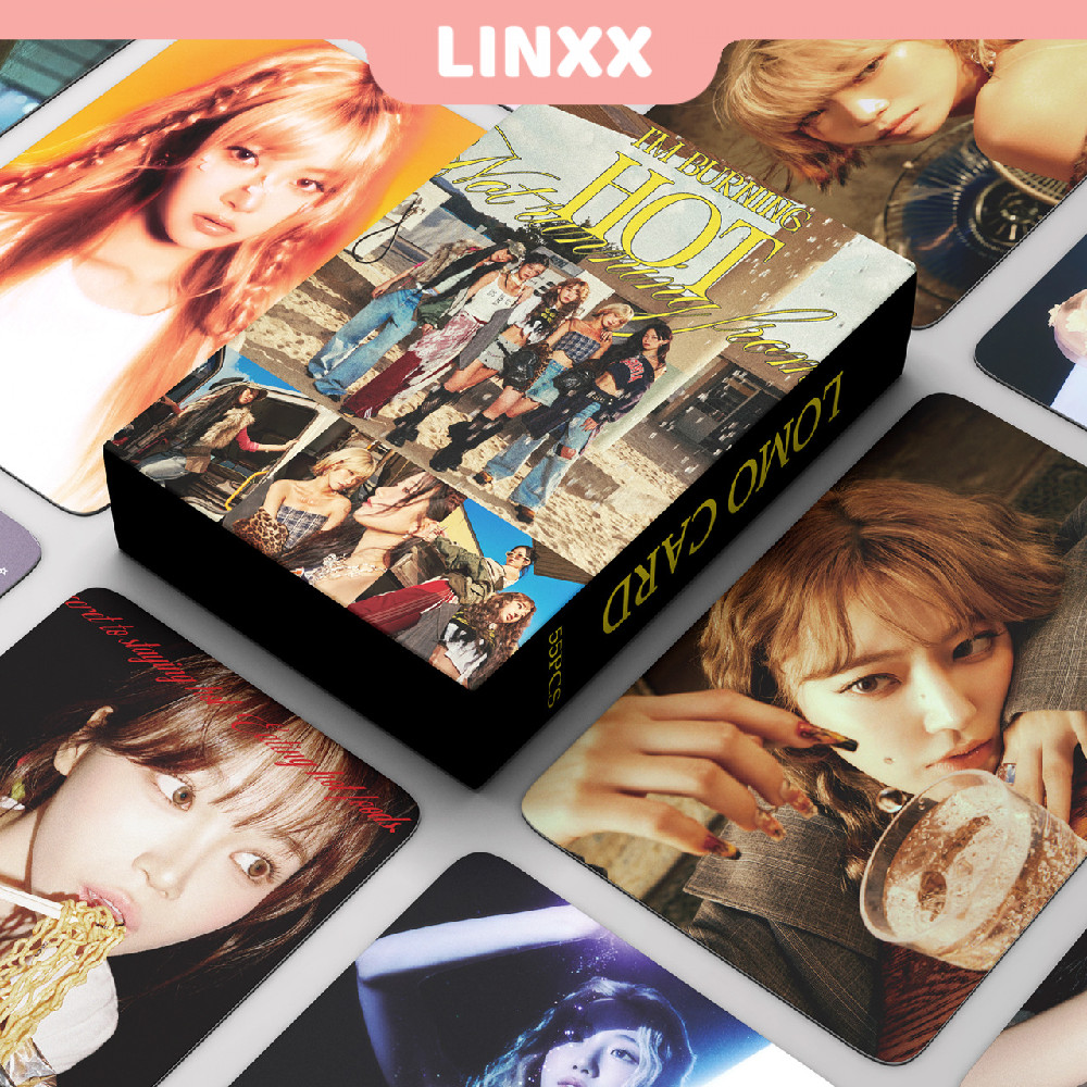 Linxx 55 Chiếc LE SSERAFIM Album HOT LOMO Cards Kpop Photocards Bưu Thiếp Bộ Sưu Tập Quạt Merch Sưu 