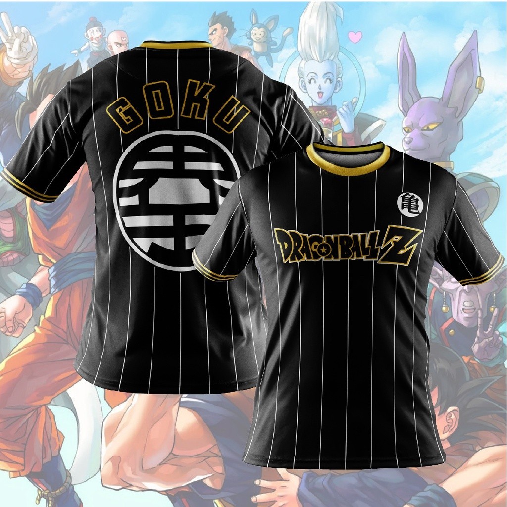 Áo thun JERSEY VÀNG ĐEN DRAGON BALL GOKU SUPER SAIYAN