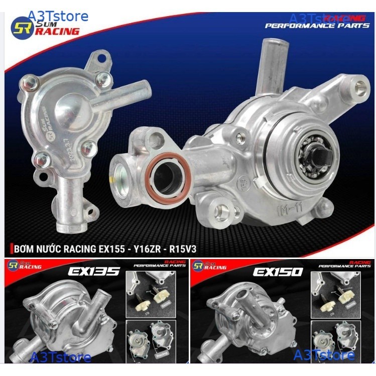 Bơm Nước SUM RACING Exciter ex135 ex150 /  EX155 / R15V3 / Y16ZR  ( BƠM ĐỘ MẪU CƠ )