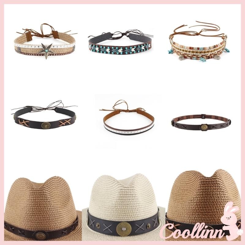 Coo Western Hat Belt Band Hatband Cowboy Hat Band Hat Band Band Đính cườm Hat Band