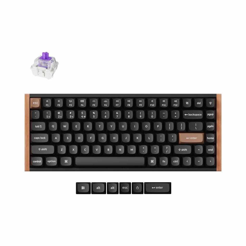 Bàn Phím Custom Keychron K2H-F1 K2 HE Wireless, Magnetic Switch _  Nebula Switch - Hàng Chính Hãng