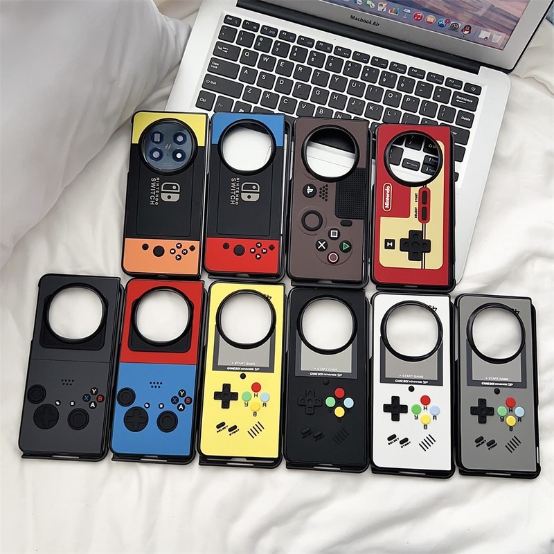 Dành Cho OPPO Find N5 Ốp Lưng Đen Trắng Nintendo Switch Phong Cách 3D Silicon PC Cứng Dành Cho OPPO 