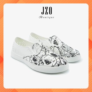 [PHOM NHỎ] Giày nhựa lỗ nam nữ đi mưa đi biển siêu nhẹ, chống nước Urban Footprint D2201-Skull