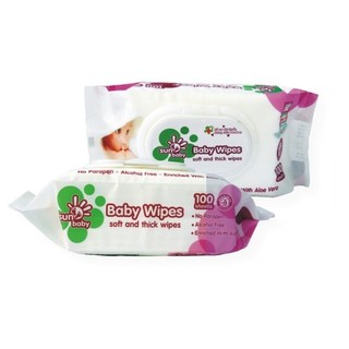 Khăn ướt sunbaby wipes 100 tờ