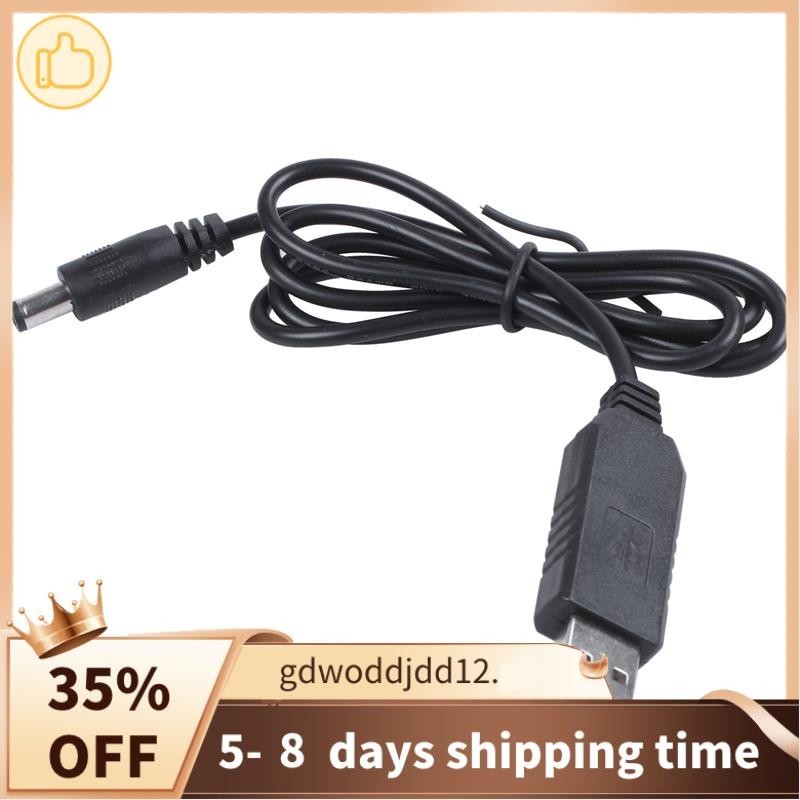 Bộ chuyển đổi mô-đun USB DC 5V sang DC 12V 2.1mm X 5.5mm DC Thùng đầu nối nam Jack cắm cáp nguồn, Cá