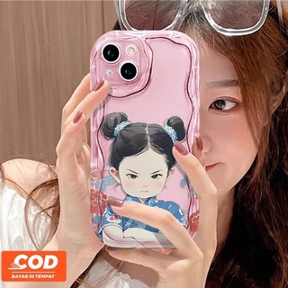 Tương thích với IPhone 15 Pro Max IPhone 11 IPhone 14 Pro Max IPhone 13 Pro Max IPhone 12 Pro Max IPhone 7 Plus IPhone 8 Plus Vỏ điện thoại TPU chống sốc cho cô gái hoạt hình dễ thương