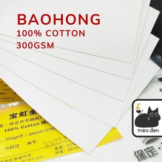 Giấy Vẽ BAOHONG 100% Cotton 300gsm Hot/Cold - Họa Cụ Hakuart