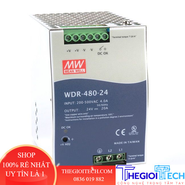 BỘ NGUỒN MEANWELL WDR-480-48
