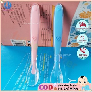 Baby Silicone Spoon Nhiệt độ cảm ứng Spoon