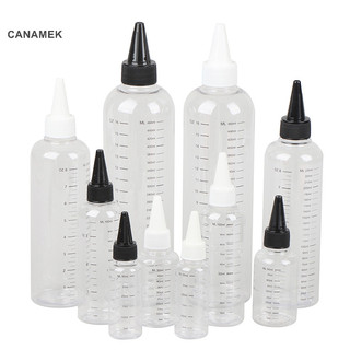 Canamek chai nhựa có thể đổ lại dầu chai nhỏ giọt chất lỏng chai mực sắc tố hộp đựng mới
