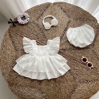  Set Váy Lolita Tiểu Thư Kèm Chip Băng Đô Cho Bé Gái Sơ Sinh 1 2 Tuổi MINTSCLOSET - GS1224 