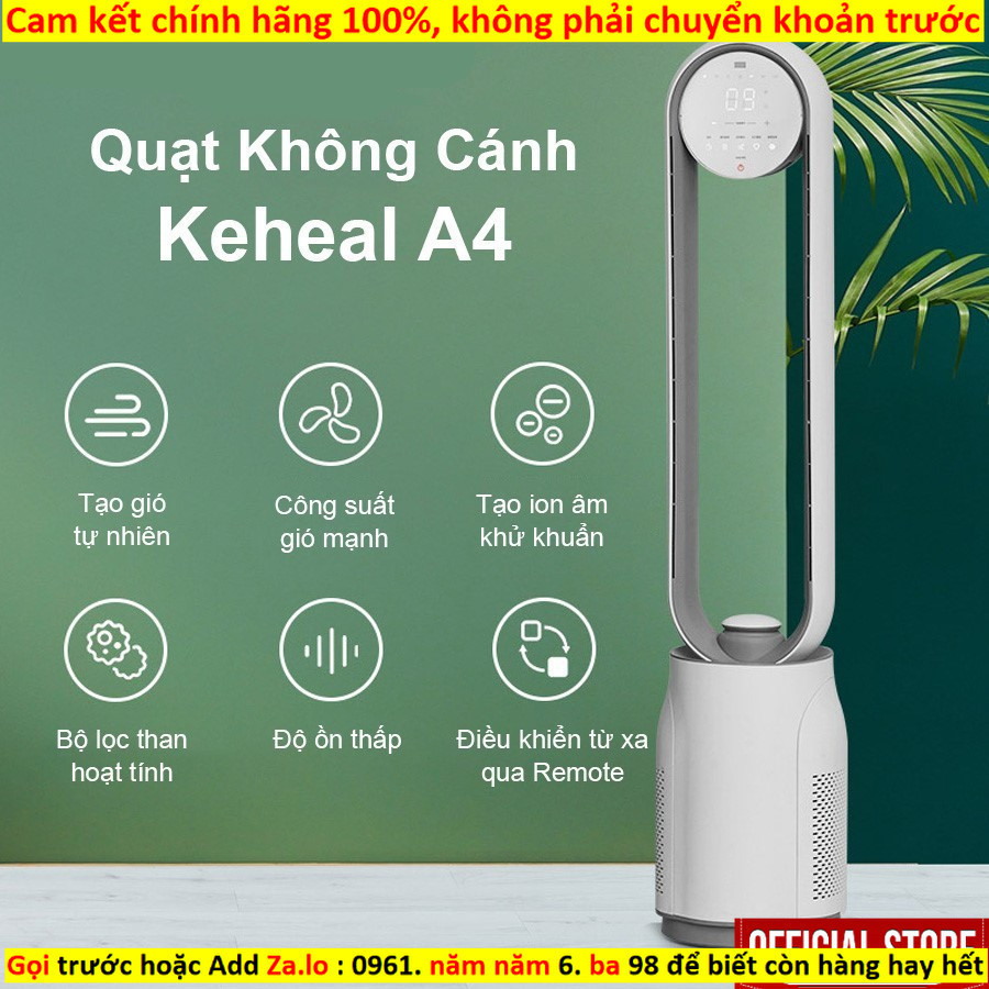 Kho Quạt Không Cánh Tạo Ion Xiaomi KEHEAL A4