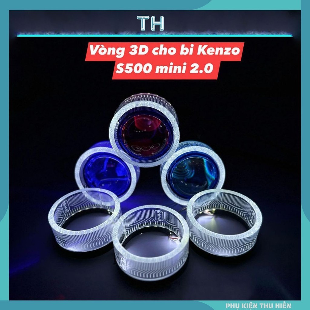 Vòng 3D tròn màu trắng cho bi cầu S500 mini 2.0 inch - dùng cho bi titan Black mini 2.0