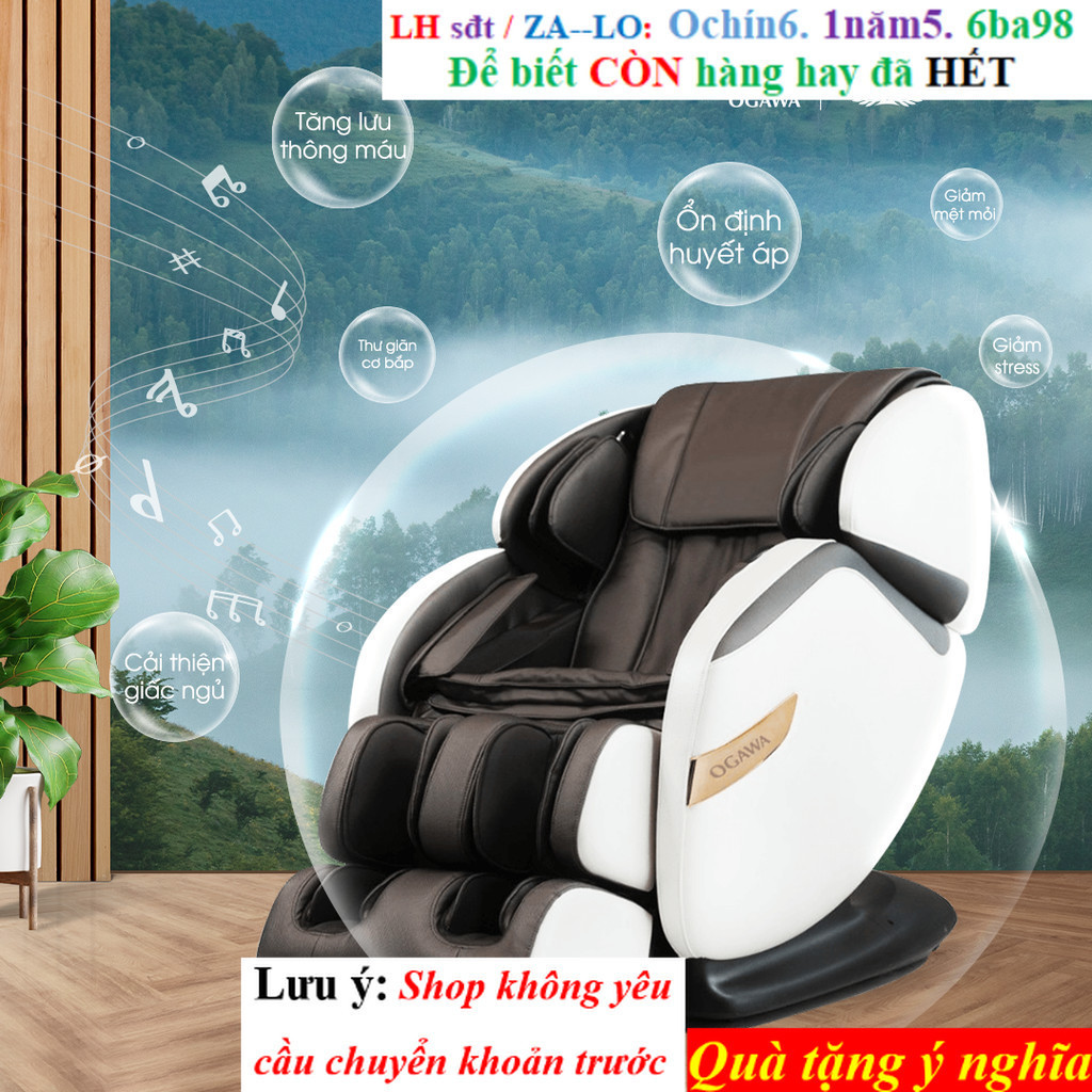 KM- Ghế massage toàn thân OGAWA Smart Vogue Prime Massage Chair - Trục SL Track, túi khí massage toà