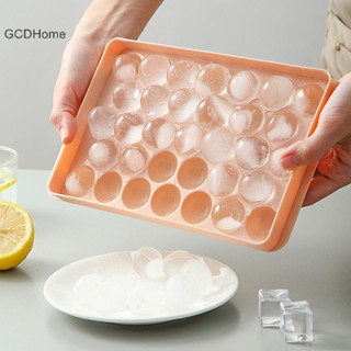 Gcdhome 33 Lưới Đá Bóng Khuôn 3D Máy Làm Đá Tự Làm Đá Khuôn Nhựa Máy Làm Kem Dụng Cụ Làm Kem Hộp Khay Đá HOT