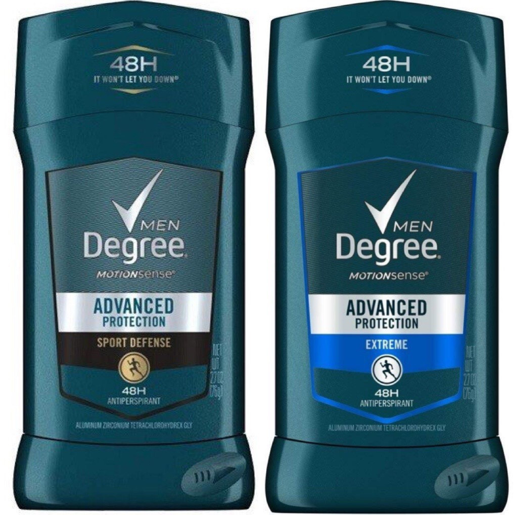 Lăn khử mùi nam dạng sáp Degree Men Advanced Protection Antiperspirant Deodorant Sport Defense/Extre